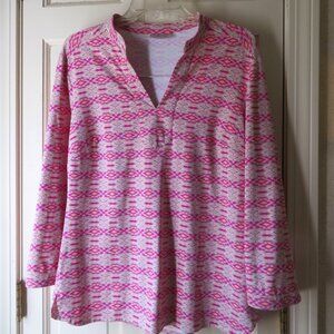 Ellie Kai V Neck Top